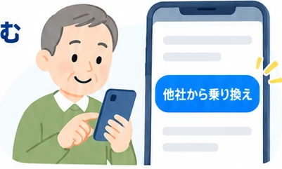電話番号をそのままを一つずつ確認するイラスト